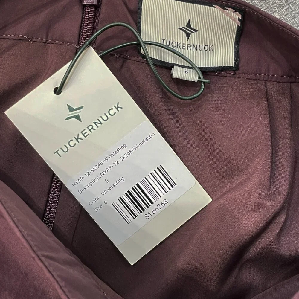 Last Call! New Tuckernuck Townes 100% Cotton Wrap Midi Skirt Brown 6 $228